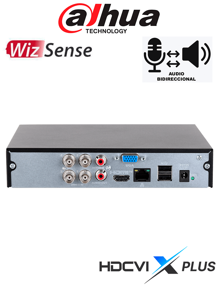 DAHUA DH-XVR1B04H-I/T - DVR de 4 canales 5MP Lite WizSense y H.265+/ HDCVI X PLUS/ Soporta 4 Canales+2 IP o Hasta 6 Canales IP/Audio Bidireccional en los 4 Canales/ SMD Plus y Búsqueda Inteligente de Humanos y Vehículos/ Compatible con Dolink Care - Image 3