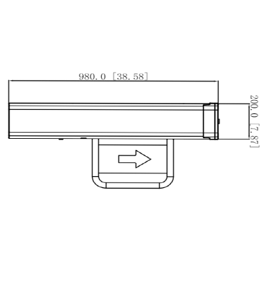 DAHUA DHI-ASGB611K-R - Swing Barrier (Barrera Medio Cuerpo) Derecha/ Servo Motor/ 12 Pares IR/ 20-60 Personas por Minuto/Apertura ajustabel 0.5s-1.6s/ Carril de 600mm/Exterior Protegido-Interior/ Compatible con DHI-ASGB610K-L y DHI-ASGB621K-D - Image 2
