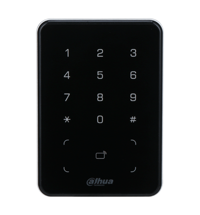 DAHUA DHI-ASR2101A - Lectora de Tarjetas MiFare con Teclado Touch/ para Password/ Conexión RS-485 y Wiegand/ Leds Rojo y Verde/ Fondo de Luz Azul - Image 3