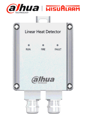 DAHUA WISUALARM DHI-HY-LD413A-I - Unidad adaptadora para sistema de detección de calor mediante cable lineal, Trabaja en conjunto con la terminal DHI-HY-LD413A-P, LEDs indicadores de estado, Compatible con DHI-HY-TSC-40DA-68-200