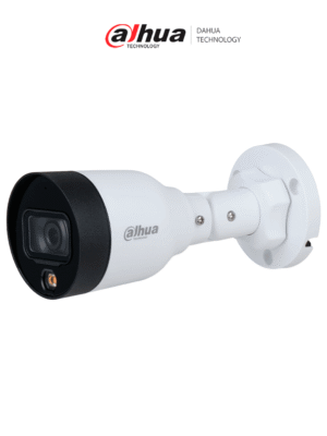 DAHUA DH-IPC-HFW1239S1-A-LED-S6 - Camara IP Bullet 2 MP/ Full Color/ 2.8 mm/ 102° de apertura/ micrófono integrado/ H.265+/ luz visible de 15 m/ IP67/ PoE /DWDR