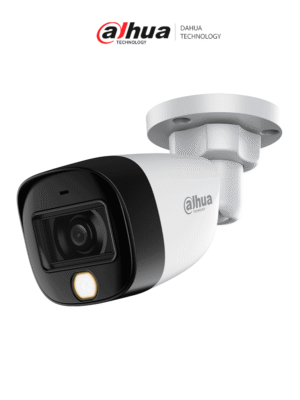 DAHUA HAC-HFW1801C-IL-A - Cámara bullet ofrece resolución 4K de 8 MP, iluminador dual para entornos oscuros, lente de 2.8 mm con ángulo de 106°, alcance IR de 20 m, WDR real de 120 dB, tecnología Super Adapt y micrófono integrado