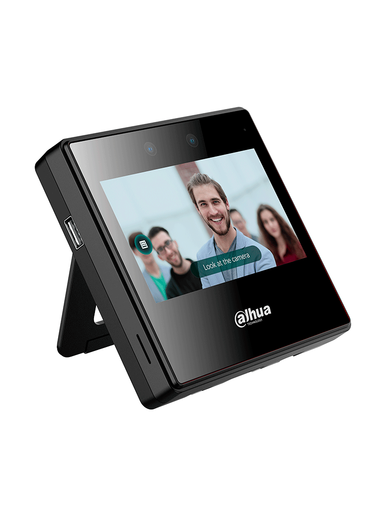 DAHUA ASA3223A-W - Control de asistencia con reconocimiento facial, pantalla táctil de 4.3", WiFi, capacidad para 2000 rostros y contraseñas, 300,000 registros, detección de vida en 0.2 segundos y rango de reconocimiento de 0.3 a 1.5Mts. - Image 3