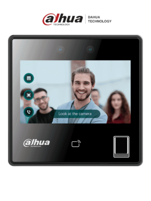 DAHUA ASI3214A-W - Control de acceso con reconocimiento facial y pantalla táctil de 4.3"/ 3,000 rostros/ 5,000 huellas y 3,000 tarjetas MIFARE. Rango de reconocimiento de 0.3 a 1.5 m/ WiFi/ TCP/IP/ Wiegand/ RS485/ P2P. FACT