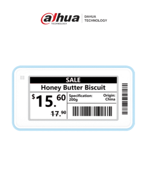 DAHUA DHI-ESL-E021C-NF - Etiqueta Electrónica ESL de 2.13" / Recomendada para aplicaciones de bajas temperaturas -25 a 25°C / Bluetooth 5.1 / Indicador LED / Blanco y negro / Baterías reemplazables / Tinta electrónica de 104 x 212 / Cobertura: 25-30m