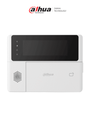 DAHUA DHI-ARK30C-RW2 - Teclado Inalámbrico para interior, Botones físicos, Armado y Desarmado a través de contraseña y tarjeta IC, Soporta 3 alarmas: médica, fuego y emergencia, Actualización por Cloud, Compatible únicamente con HUB 2.0, AirShield
