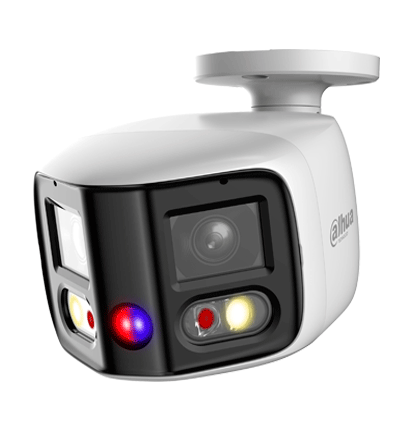 DAHUA IPC-PFW3849S-A180-AS-PV Cámara IP Bullet WizSense 2x4MP con visión de 180°, MultiVision, LED IR 25m y luz cálida 20m. Disuasión activa con micrófono dual y altavoz integrado, EPTZ, SMD 4.0, PoE, IP67, y ranura MicroSD. Ideal para seguridad avanzada. - Image 3