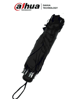DAHUA MATPRO037 - Sombrilla Negra/ con Logo Dahua/ Promocional