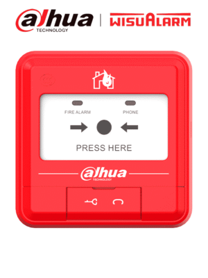 DAHUA WISUALARM DHI-HY-C121 - Estacion Manual de Alarma de Emergencia Convencional/ 2 Hilos sin Polaridad/ Cumple con Norma EN54-11:2001 Pruebas EMC/ Alarma Visual/