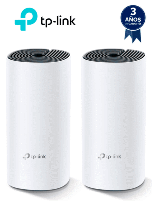 TP-LINK Deco M4(2-pack) - Kit de 2 routers inalámbricos MESH para interior y hogar de doble banda Wi-Fi 5 AC1200 Mbps, con 2 puertos Gigabit WAN/LAN, 2 antenas internas y administración mediante la app Deco (iOS, Android). (2 piezas)