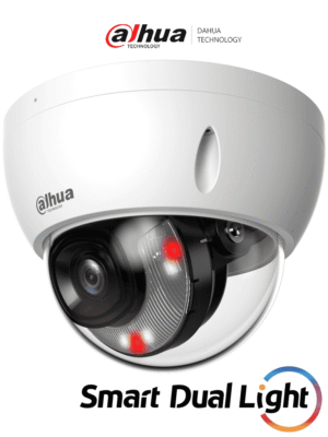DAHUA IPC-HDBW2449E-S-IL- Camara IP Domo Antivandalica de 4 MP/ WizSense/ Iluminadores Duales Inteligentes/ Lente de 2.8mm/ 101 Grados de Apertura/ 30 Metros de Luz IR y Luz Visible/ WDR Real/ SMD Plus/ Ranura para Micro SD/ PoE/ IP67/ IK10