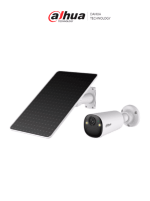 DAHUA DH-KIT/BF4CP-4G-XL/M0508- Kit cámara bullet 4G con panel solar con batería incluida/ 4 Megapíxeles/AOV (Always-On Video)/ 122.5°/ Alarma de Luz y Sonido/ Audio Bidireccional/ Detección de humanos y vehículos/Ranura para Micro SD/ IP66/