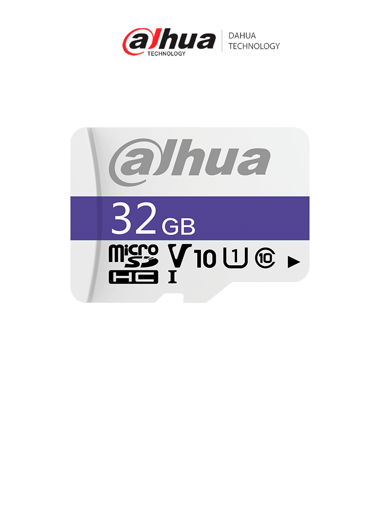 DAHUA DHI-TF-C100/32GB - Dahua Memoria Micro SD de 32 GB UHS-I/ C10/U1/V10/ Velocidad de Lectura 90 MB/s/ Velocidad de Escritura de 15MB/s/ / NS