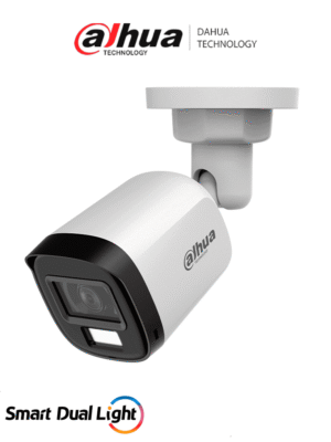 DAHUA DH-HAC-B1A51N-U-IL-A -Cámara Bullet de 5 MP Serie Cooper/ Lente 2.8 mm Apertura Hasta 106°/ Iluminación Dual Inteligente/ Iluminación Hasta 30Mts con IR +20Mts Luz Calida/ Micrófono Incorporado/ Plástico/ Para ExteriorIP67