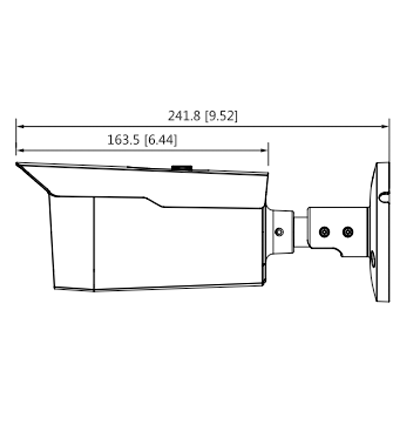 DAHUA HAC-HFW1500D - Camara Bullet de 5 Megapixeles/ Metalica/ Lente de 3.6 mm/ 92 Grados de Apertura/ IR de 80 Mts/ IP67/ Soporta: CVI/CVBS/AHD/TVI/ - Image 2