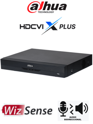 DAHUA DH-XVR5108HE-I3/T - DVR de 8 Canales 5MP Lite WizSense/ HDCVI X PLUS/ Audio Bidireccional en los 8 Canales/ H.265+/ 8 Canales +4 IP/ Hasta 12 Ch IP/ 1 Canal de Reconocimiento Facial/ SMD Plus/ Protección Perimetral/ Compatible con Dolink Care
