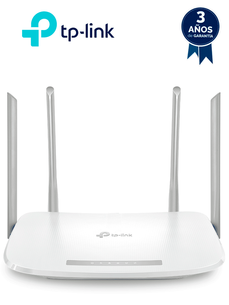 TP-LINK EC220-G5 - AC1200 Wireless Dual Band Gigabit Router/ 300Mbps a 2.4GHz + 867Mbps a 5GHz/ IPv6/ 4 antenas externas omnidireccional/ 3 Puertos LAN 10/100/1000 Mbps/ 1 Puerto WAN 10/100/1000 Mbps