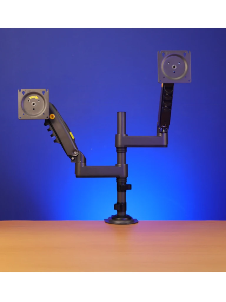 TCE H180 - Soporte de Escritorio Articulado para 2 monitores de 13 a 27" , Carga Máxima 9kg por brazo , VESA 75x75mm / 100x100mm , Ajuste de Inclinación y Rotación - Image 2