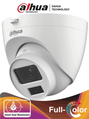 DAHUA HAC-HDW1500CLQ-IL-A - Camara Domo de 5 Megapixeles/ Iluminación Dual Inteligente + FullColor/ Lente de 2.8 mm/ 106 Grados de Apertura/ 20 Metros de IR y Luz Visible/ Microfono Integrado/ IP67/ Soporta: CVI/CVBS/AHD/TVI/