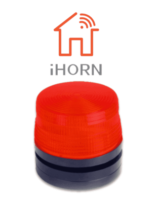 IHORN HC-05-LED - Estrobo Color Rojo / 90 Destellos por minuto compatible con paneles IHORN / RISCO / DSC / BOSCH .