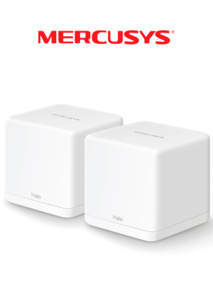 MERCUSYS Halo H30G(2-pack) - KIT de Sistema Inalámbrico H30G Mesh con doble banda 2.4GHz y 5GHz AC 1300Mbps, dos puertos 10/100/1000 Mbps, control vía aplicación y roaming continuo.