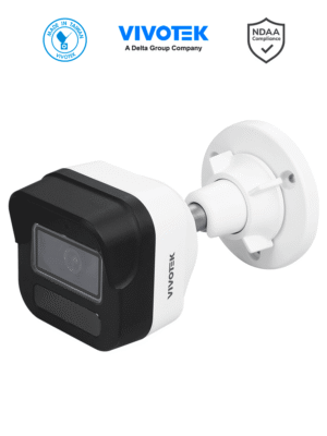 VIVOTEK IB9380-HV-V2 - Cámara IP bullet exterior 5 MP, H.265, Lente fijo 2.8mm, Smart IR 30m, WDR Pro, IA Smart Search, Microfono integrado, Ciberseguridad Trend Micro, Ranura MicroSD, IP66/IK10, NDAA, ONVIF