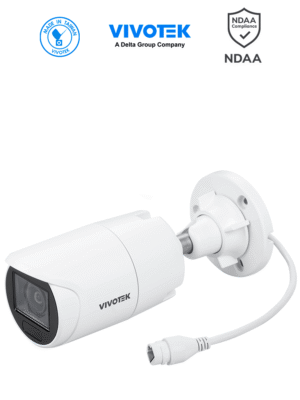 VIVOTEK IB9383-HTV - Cámara IP Bullet exterior 5 MP, Lente Varifocal Remoto 2.8-12mm, Smart VCA, Deep Search, Smart IR 30 mts, WDR Pro, Visión SNV, Ciberseguridad Trend Micro, Micrófono Integrado, Protección IP66, IK10, ONVIF, NDAA