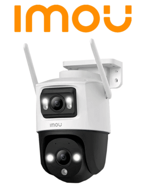 IMOU Cruiser Dual 8MP (IPC-S7XN-8M0WED) - Cámara IP PT Wifi Dual de 8MP con lente fijo y PT de 3MP, visión nocturna de 30m, micrófono y altavoz integrados, audio bidireccional y inteligencia artificial