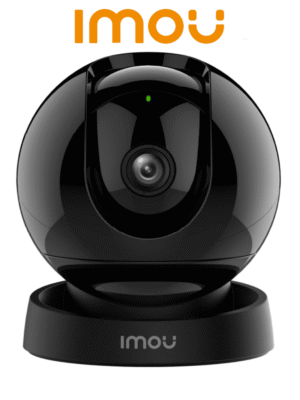 IMOU REX 2D 3MP (IPC-GK2DN-3C0W) - Cámara Domo IP PT WiFi de 3MP con Smart Tracking, IR de 10m, audio bidireccional, micrófono y altavoz integrados, alarma de sonido anormal, ranura MicroSD, detección de humanos y modo privacidad.