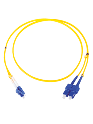 TCE - LP-FO-D-LCU-SCU-03 - Jumper LC-SC Monomodo / UPC / Duplex 2 mm / 3 metro / Amarillo
