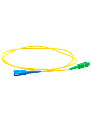 TCE - LMN-FO-SCU-SCA-02 - Jumper SC UPC-SC APC Monomodo / Simplex 2 mm / 2 metros / Amarillo