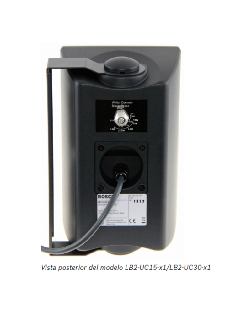 BOSCH M_LB2UC15L1 - Altavoz Premium 15W / Carcasa ABS / Blanco / 8ohms 70V y 100V / - Image 2