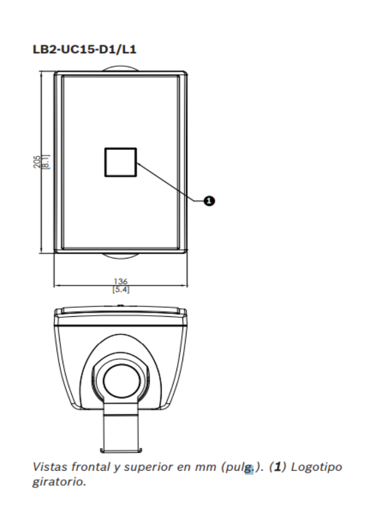 BOSCH M_LB2UC15L1 - Altavoz Premium 15W / Carcasa ABS / Blanco / 8ohms 70V y 100V / - Image 3