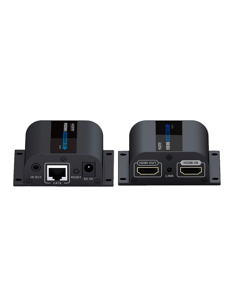 SAXXON LKV372PRO- Kit extensor de video HDMI/ Resolucion 1080p/ CAT 6/ 6A Cobre / Hasta 50 metros/ Loop HDMI en transmisor/ Transmisor IR/ Plug and play
