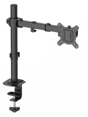 TCE LMG12NB - Soporte de Escritorio para 1 Monitor de 13 a 27 " , Carga Máxima 9Kg , VESA 75x75mm / 100x100mm / Ajuste Inclinación y Rotación
