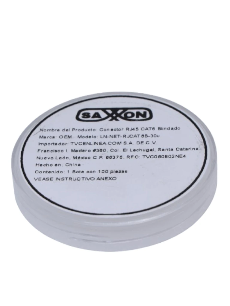 TCE LN-NET-RJCAT6B-30u - Plug Modular RJ45 Cat6 Blindado, Chapado en Oro 30 Micras, Alta Velocidad, Conector 8P8C para Redes Ethernet y Cableado Estructurado - Image 3