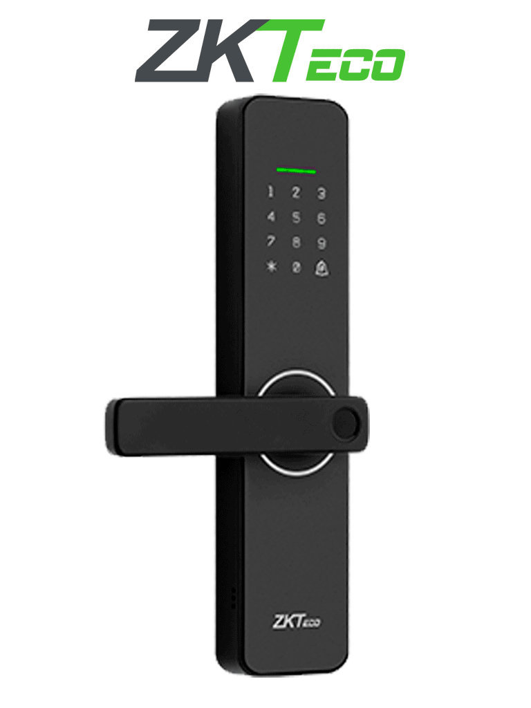 ZKTECO ML100 - Cerradura inteligente bidireccional con sensor de huella digital / Codigos aleatorios con app / 300 usuarios / WiFi / Compatible con ZSmart