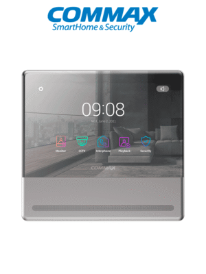 COMMAX CMV70MX - Monitor Touch para Videportero, Pantalla de 7" y Wifi App Hey Commax, Memoria SD, Soporta 2 Frentes de Calle y 2 Cámaras Análogas