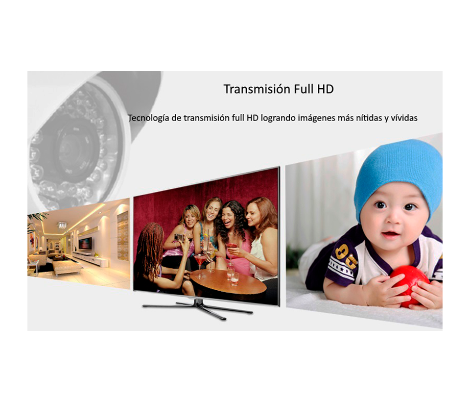 SAXXON LKV372PRO- Kit extensor de video HDMI/ Resolucion 1080p/ CAT 6/ 6A Cobre / Hasta 50 metros/ Loop HDMI en transmisor/ Transmisor IR/ Plug and play - Image 4