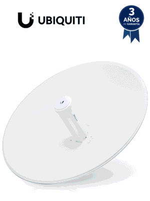 UBIQUITI POWERBEAM AC PBE-5AC-500 -Radio Airmax AC 5.8GHz para exteriores con tecnología MIMO, incluye antena de 27 dBi con radomo para un rendimiento hasta de 450 Mbps.
