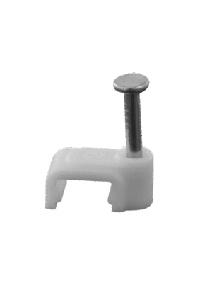 TCE LMG-NCC-5mm-GYQ100 - Grapa cuadrada de pared / medida interna 5 mm / Altura 6 mm / Color gris / Bolsa de 100 piezas