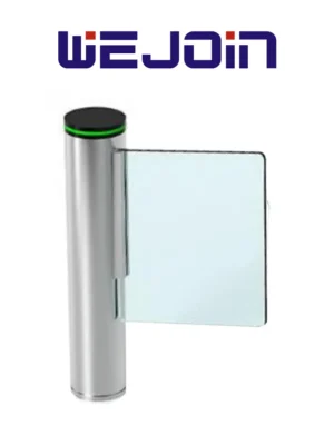 WEJOIN WJTBH301BL - Puerta de Cortesia Abatible Bidireccional 3 Millones de Ciclos, 25 - 35 Aperturas por Minuto Aleta de Acrílico, Compatible con Controles de Acceso