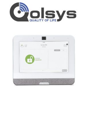 QOLSYS IQP4 - Sistema de Alarma IQPanel4 Autocontenido , con Pantalla Táctil de 7", Power G 915 Mhz . Con 4 Bocinas integradas (4W). Para la plataforma Alarm.com