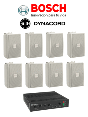 BOSCH M_KITU2408UC30W - Kit de Audio / Amplificador Mixer 240W / 8 Bocinas 30W Blancas