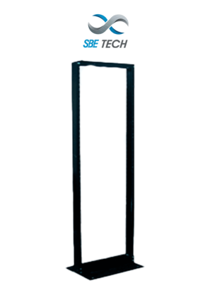 SBE TECH SBE-RR719/45UR - Rack de acero de 7 FT de altura/ 45 UR / 19" de ancho / Color Negro / Sobre pedido (Compatible con tornillos SBE-JTACERO6MM)