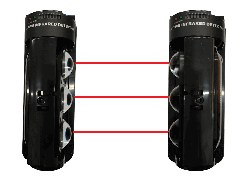IHORN ABE100- Detector por triple haz de luz (fotocelda) / Distancia hasta 100 Mts / Velocidad de respuesta 50mS / 12 VDC compatible con paneles IHORN / RISCO / DSC / BOSCH. - Image 2