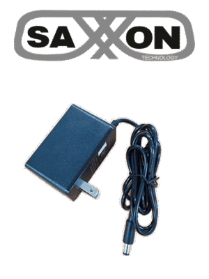 SAXXON KA36B1203000USH - Fuente de Poder Regulada / Alimentación 12 Vcc 3 Amper / Conector Macho / Voltaje de Entrada: 100-240V / Ideal para Cámaras de CCTV, Controles de Acceso y Asistencia /
