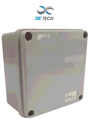 SBE TECH OP10010080 - Caja plástica con tapa opaca de 10x10x8 cm multiusos con grado de protección IP66, fabricada en material autoextinguible y resistente a la abrasión