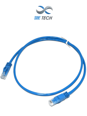 SBE TECH SBE-PCC6U2.0M-BL - Cable de parcheo Cat 6, color azul, de 2 metros con bota inyectada y moldeada