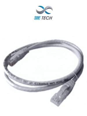 SBE TECH SBE PCC6U3.0MGY - Patch cord Cat. 6 con bota inyectada, color gris, de 3 metros